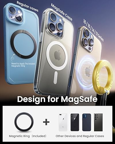 Miniatura 6 de Soporte de teléfono con ventosa al vacío mejorado 2026 24 imanes N55 más fuertes, soporte magnético al vacío para teléfono 109 + libras de succión