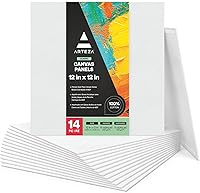 Vista 25 de ARTEZA Paneles de lienzo para pintar, 28 piezas, 5 x 7, 8 x 10, 9 x 12, 11 x 14 pulgadas, algodón, imprimados en yeso, suministros de arte
