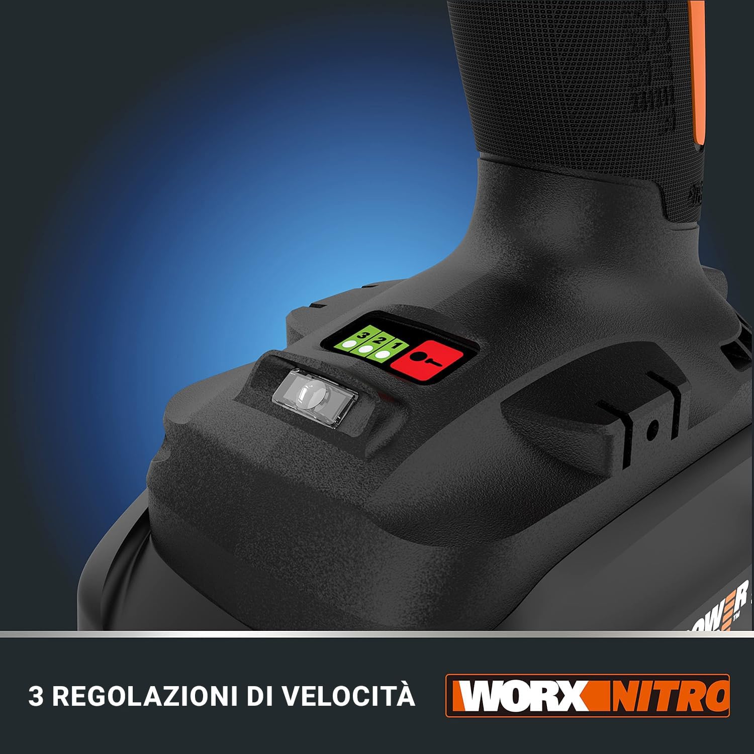 Worx WX261.9 Avvitatore ad impulsi brushless 230nm. 20V a batteria - solo corpo macchina