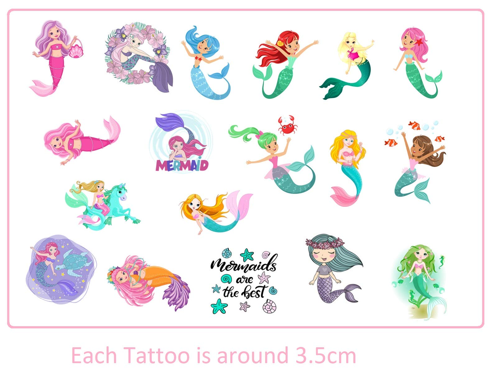 Mermaid Collection (Mermaid Temporary Tattoos)