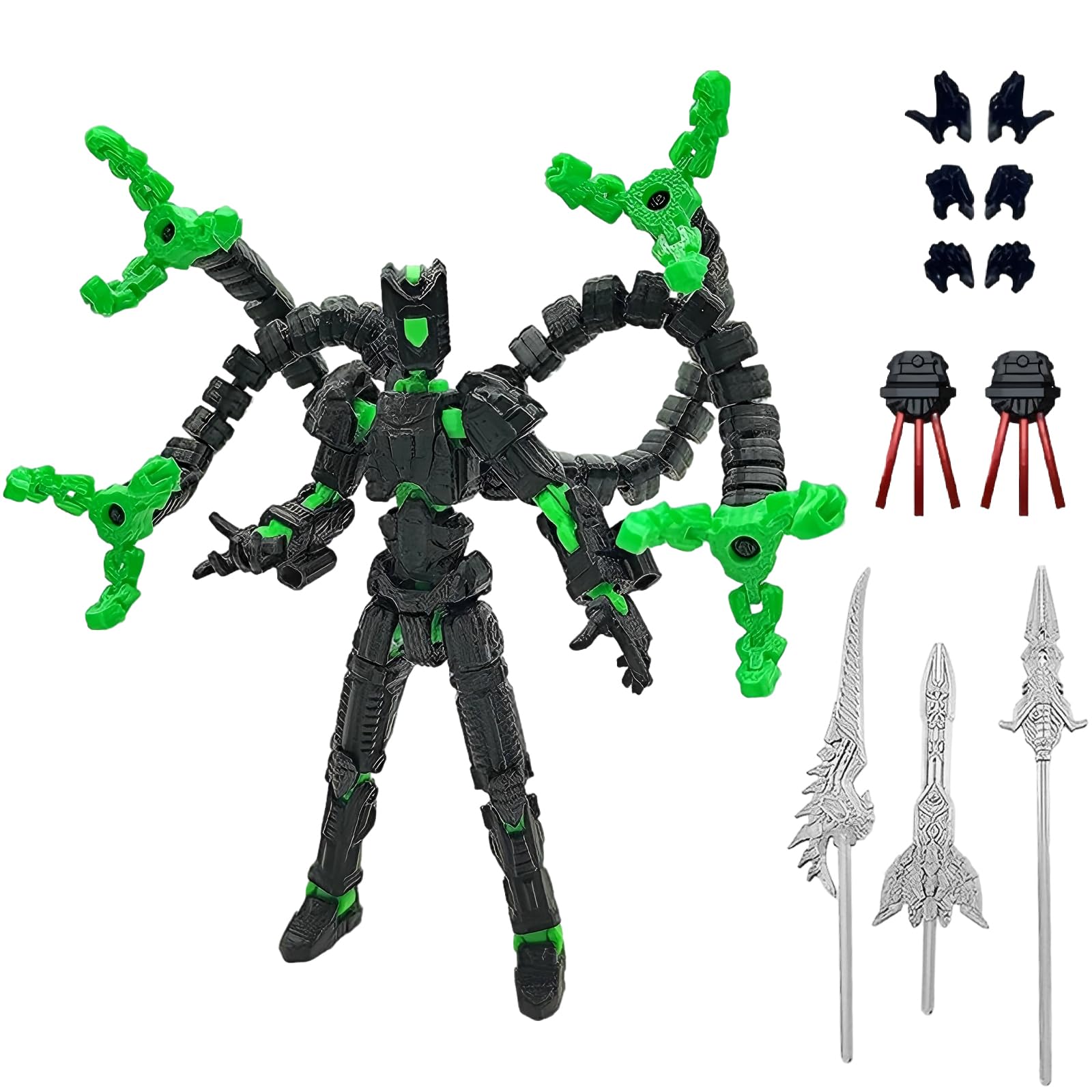 Copbopwn T13 Action Figure Set 3D Printed Dummy 13 Multi-Jointed Robot