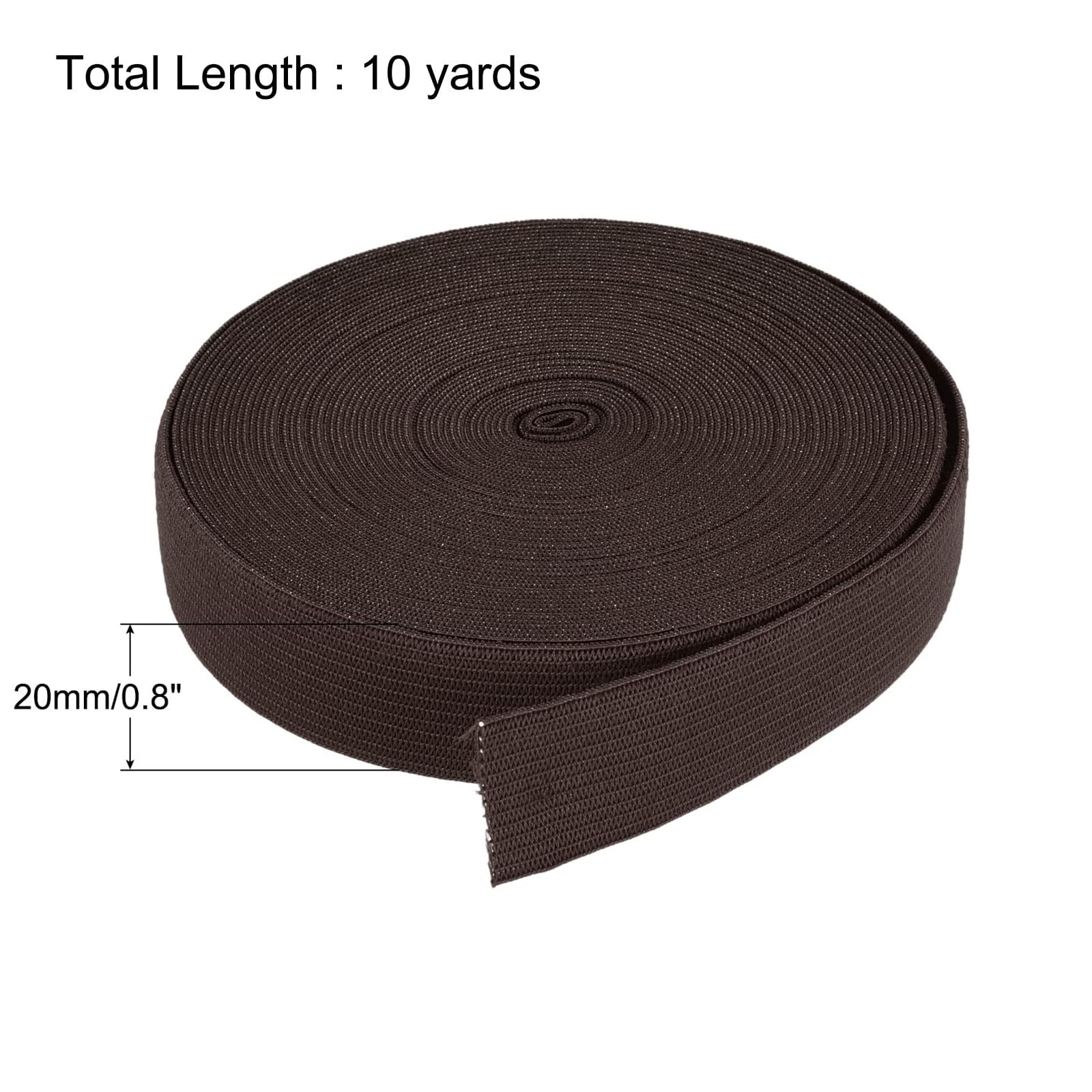 TA-VIGOR Elastic Bands for Sewing 0.79 Inch Wide, 10 Yard Stretch Flat Elastic Cord - Image 2