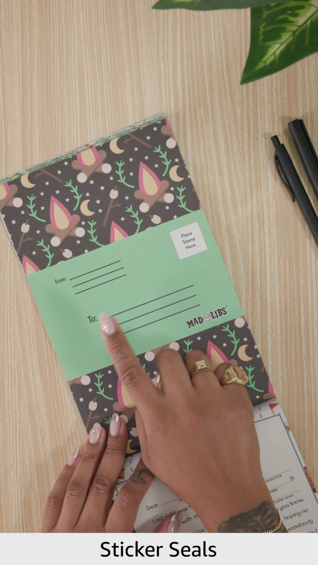 Image of Letters from Camp Mad Libs: Stationery to Fill Out and Send! Includes 28 Stickers Too!