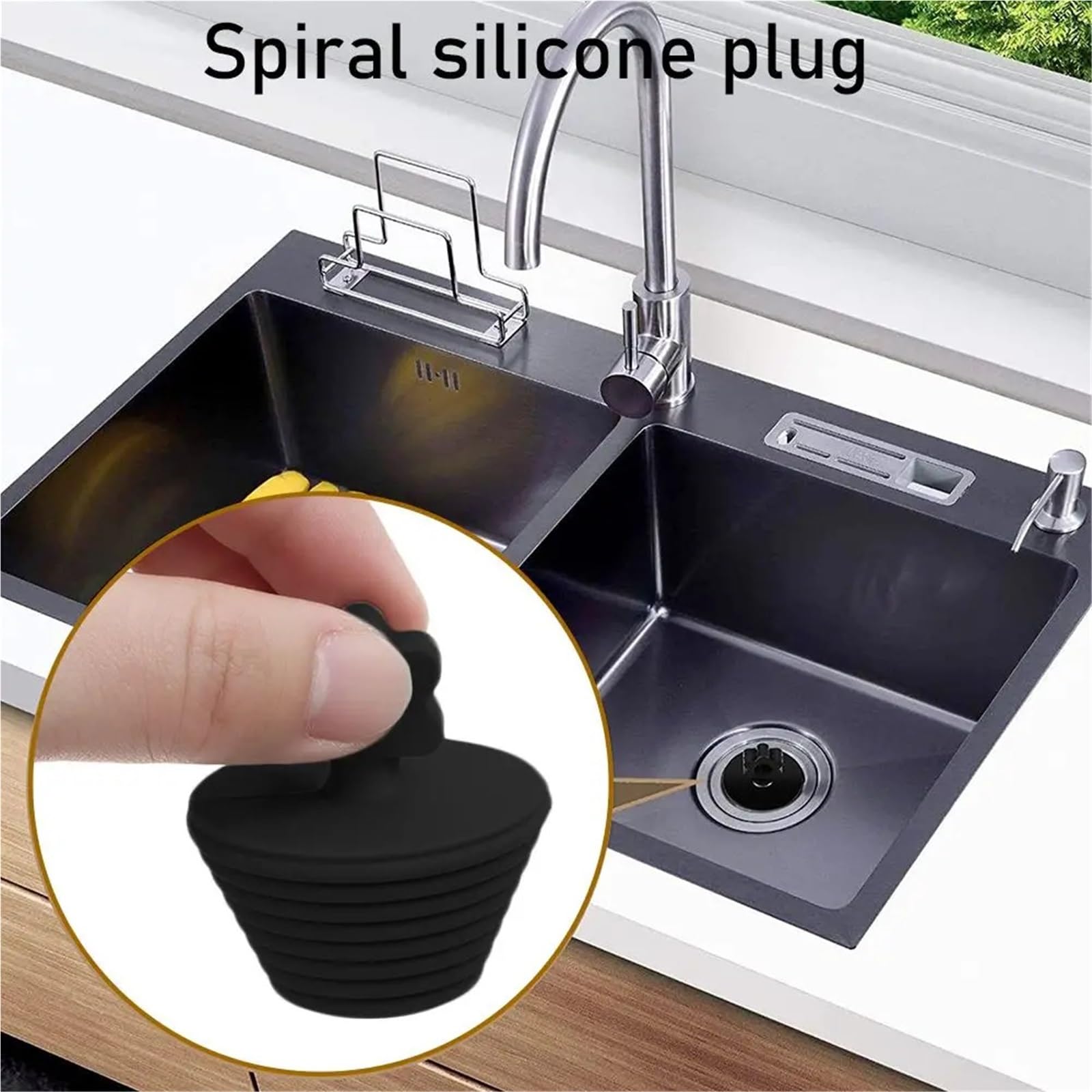 Tapon Bañera Reemplazo Universal del tapón de la bañera silicón 10 Piezas | Tapón de drenaje Ducha Bañera Fregadero Desagües Accesorios de baño(Color7)