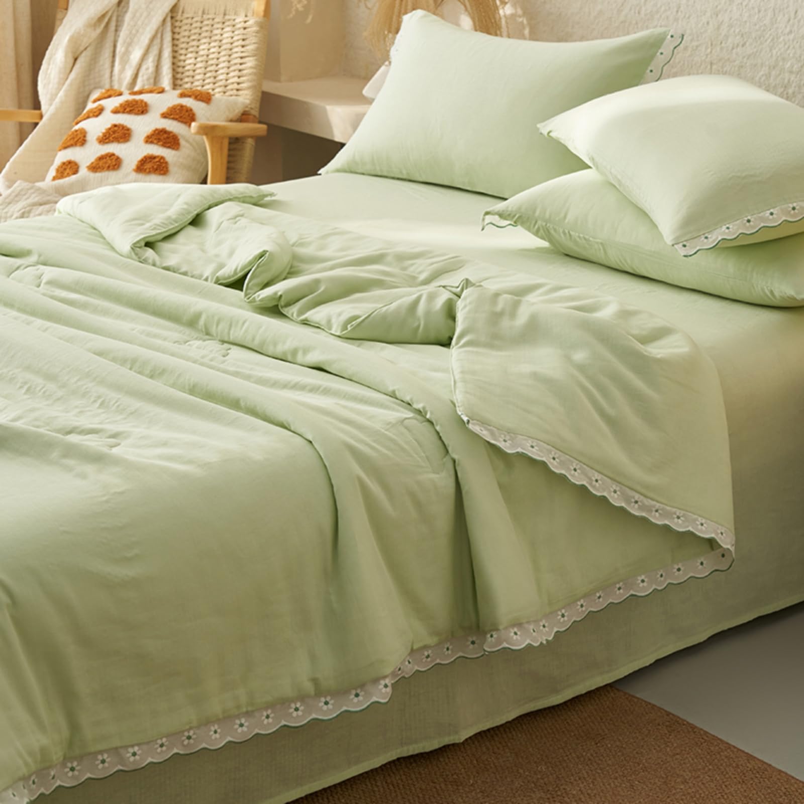 Odot Edredón Sin Funda 2.5 TOG Single A King (Verde,200x230cm)