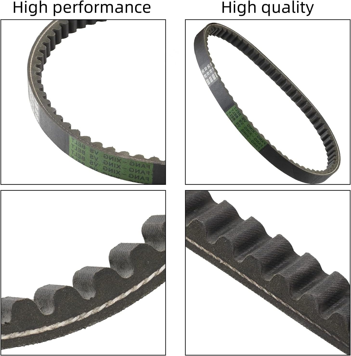 6Pcs 669-18-30 CVT Drive Belt Compatible with 4 Stroke 49CC 50CC GY6 139QMB 1P39QMB Roketa Tank Jmstar Taotao Baja Vespa Jonway Scooter Kart Moped and ATV Torque Converter