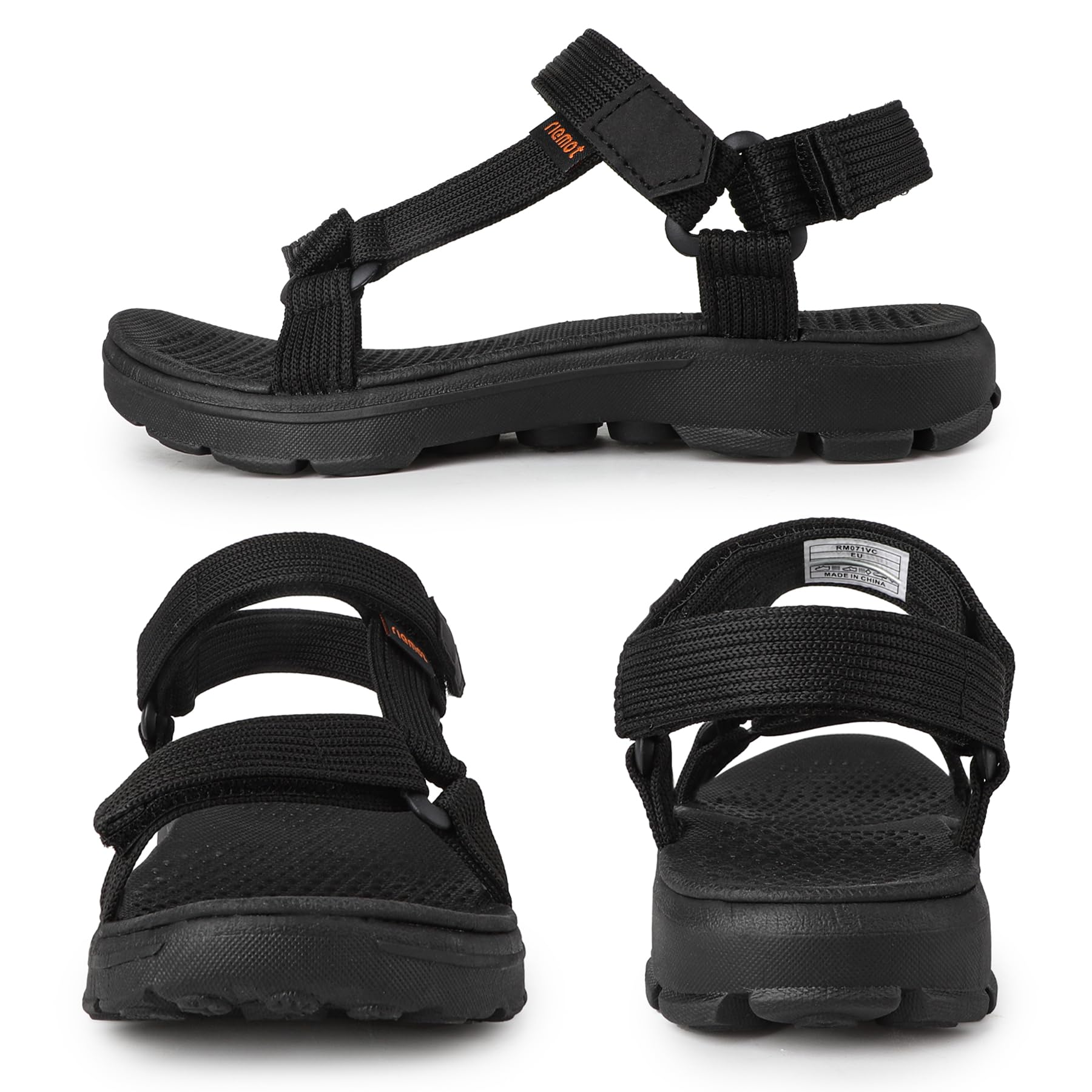 riemot Sandali Sportivi da Donna Uomo per Esterno, Trekking e Tempo Libero, Sandalo Comode, Antiscivolo, Leggere e Regolabili, Estive Scarpe per Escursionismo, Spiaggia e Attività Outdoor