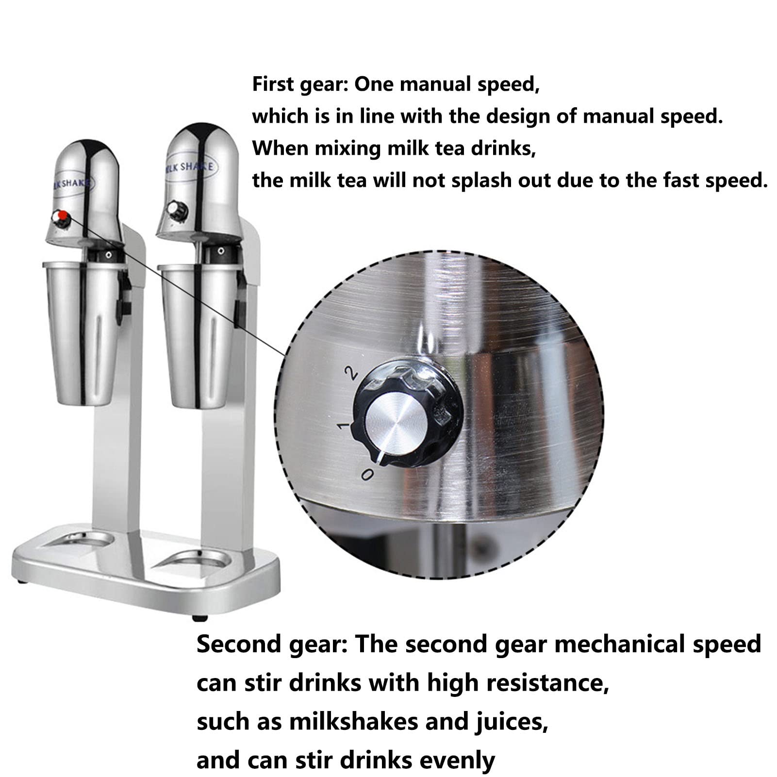 Maker Di Shaker Di Latte Elettrico 2 Velocità Melphake Machine Smoothie Drink Mixer 304 Acciaio Inossidabile Macchina Per Creatori Di Frutteti Protein Shaker Per I Cocktail Di Frullati Di Proteine