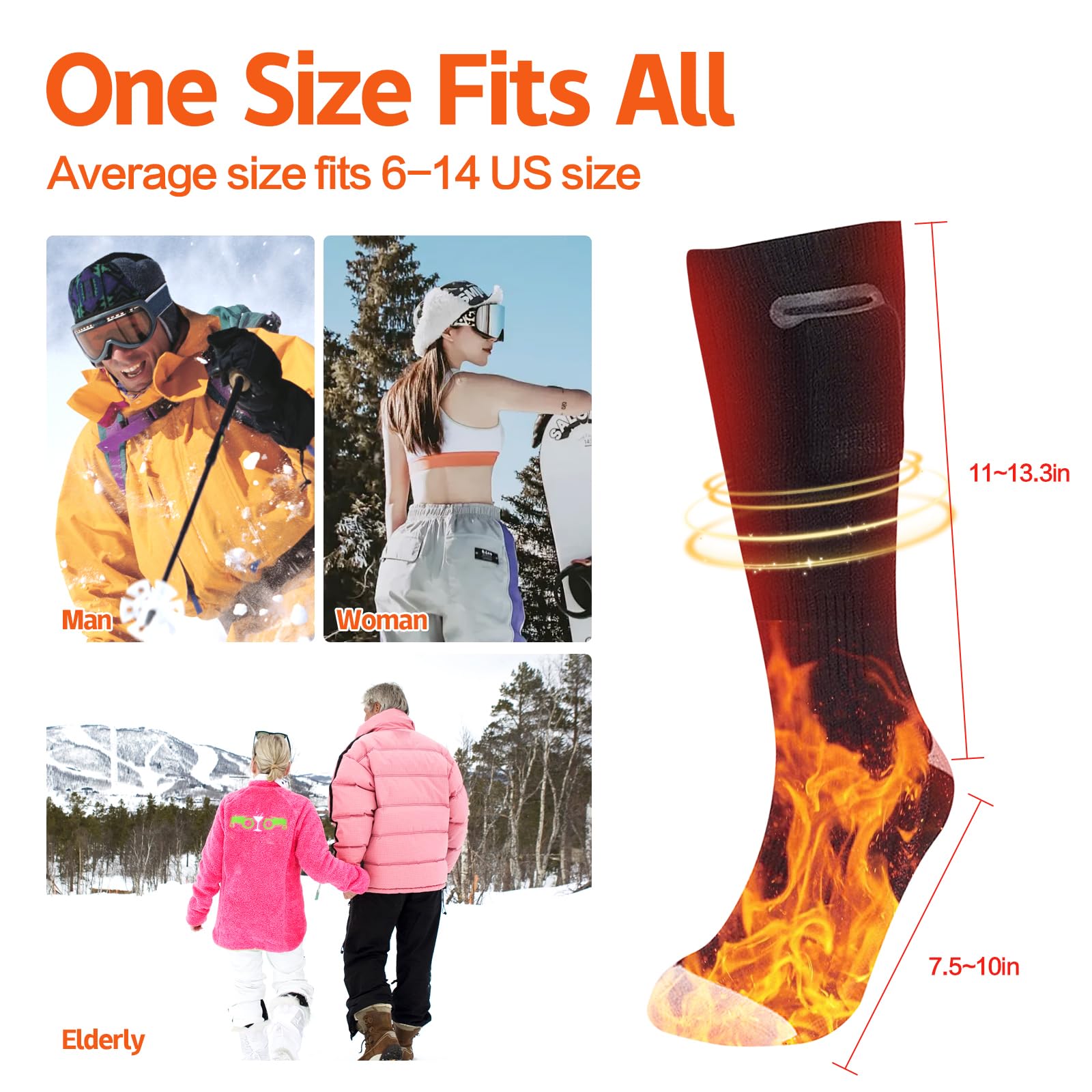 Calze Riscaldate Ricaricabili 5000mAh - 3 Livelli Calore, Lavabili, Per Sci E Escursioni (Aggiornate 2025)