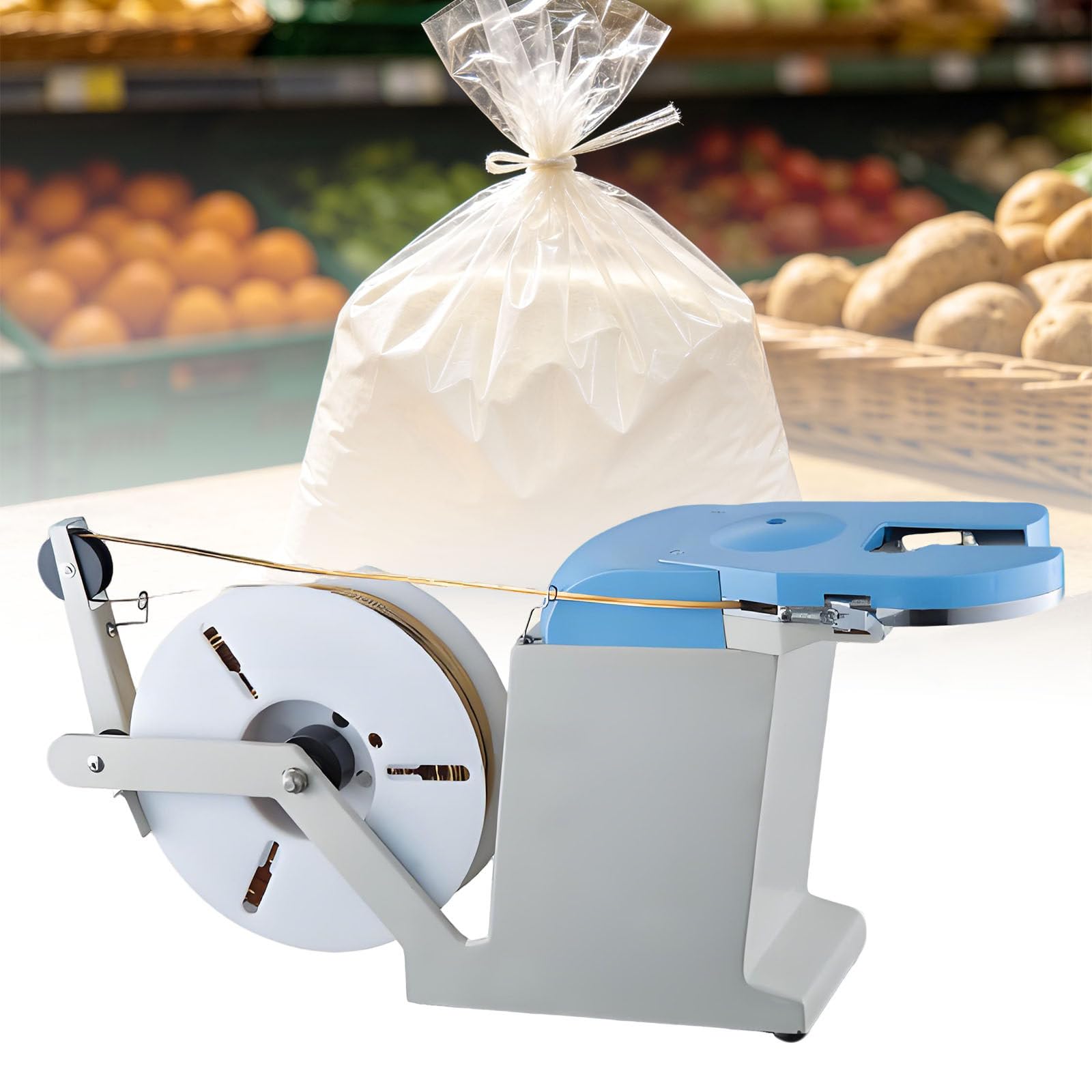 Ymnogjie Multicolor Electric Twist Tie Machine For Food Packaging,Bundling Diameter 0.1-1.2Mm,Ideal For Bread And Toy Packaging