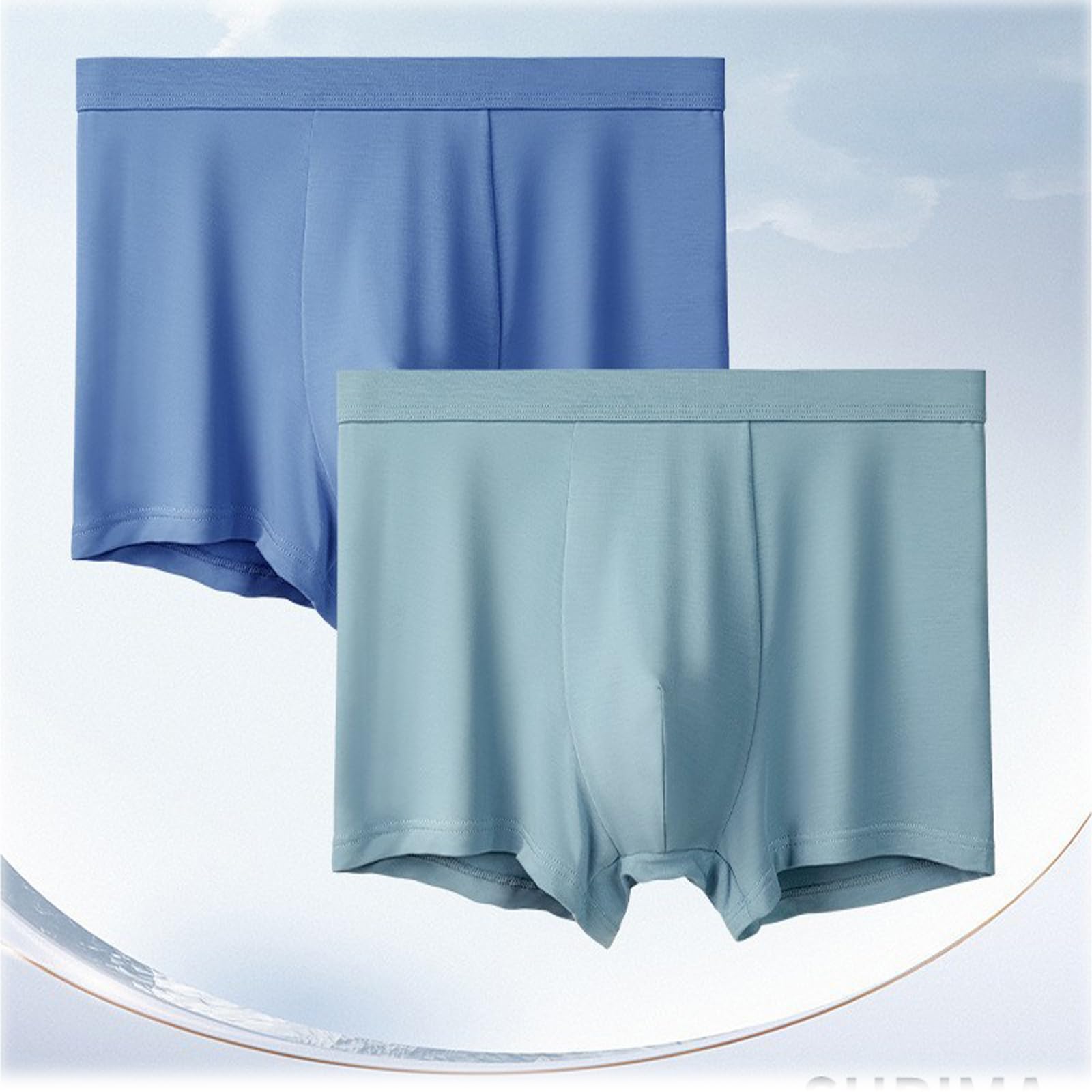 Boxer Uomo Cotone Traspirante 6 Pezzi Short Biancheria Intima Senza Cuciture da 6 Pacchetti, Slip di Boxer di Grandi Dimensioni Traspiranti-6 Colori-l
