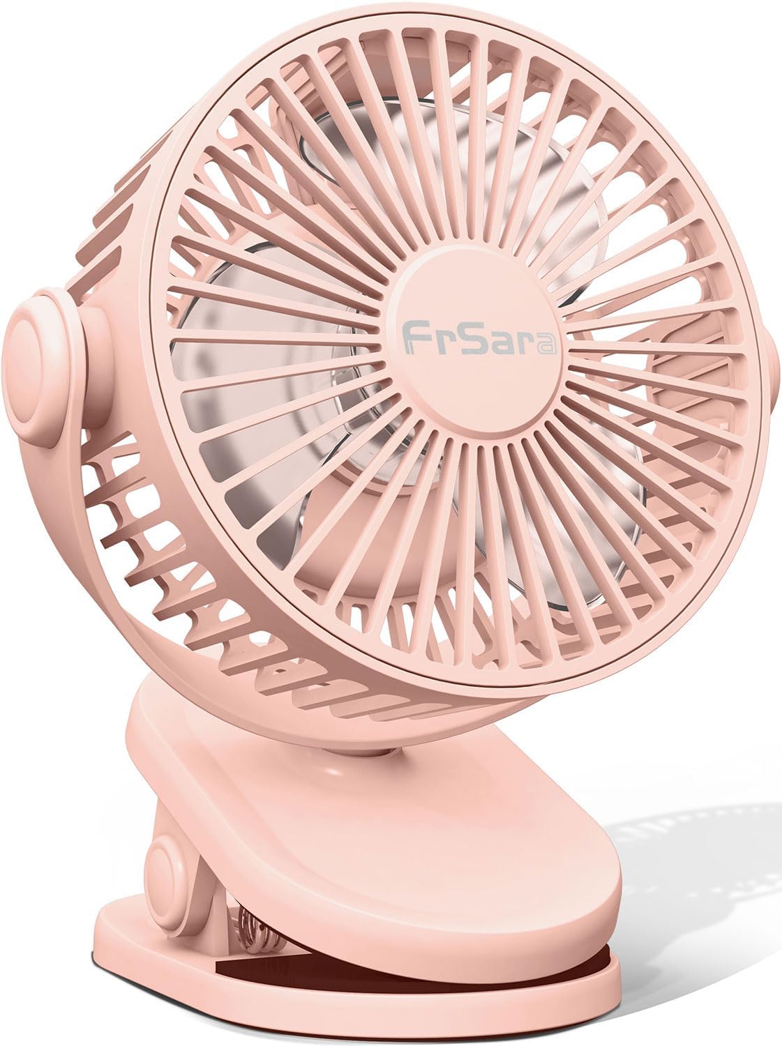 FrSara Portable Clip on Fan Battery Operated, 3 Speed Quiet Rechargeable Mini Table Fan, Quiet, high air volume, 360 degree free rotation, Mini Desk Fan, Stroller Fan FrSara Portable Clip on Fan Battery Operated, 3 Speed Quiet Rechargeable Mini Table Fan, Quiet, high air volume, 360 degree free rotation, Mini Desk Fan, Stroller Fan