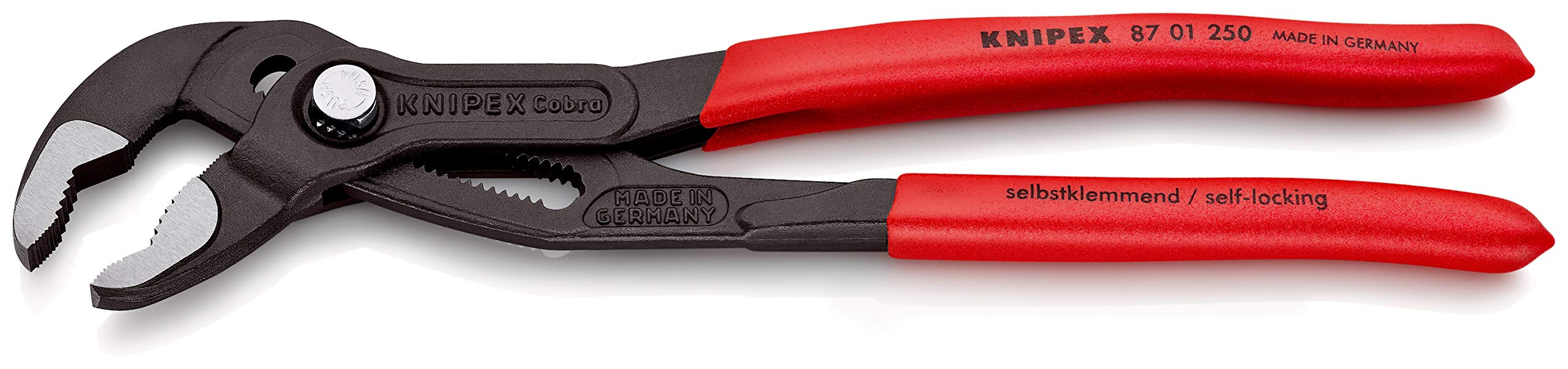 Knipex Cobra Szczypce do Rur, Czerwony/Czarny, 24 cm