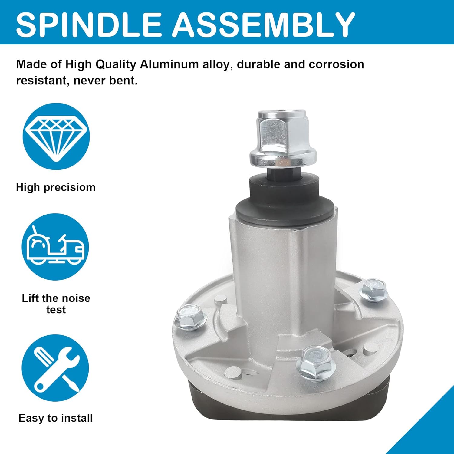 2PCS Lawn Mower Spindle Assembly for John Deere GY20050 GY20785 Scotts L1742 42'' 46" 48'' Mower Decks L100 L105 L107 L108 L110 L118 L120 L130 Series