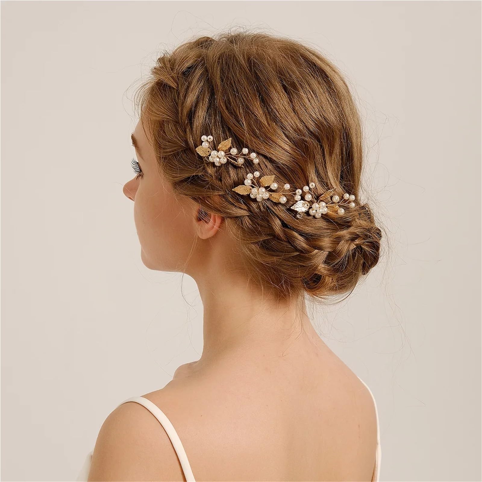 5 pz/pacco Fiore Clip Donna Capelli Perla Pettine da sposa Accessori da sposa Gioielli Tornante(J6973G)