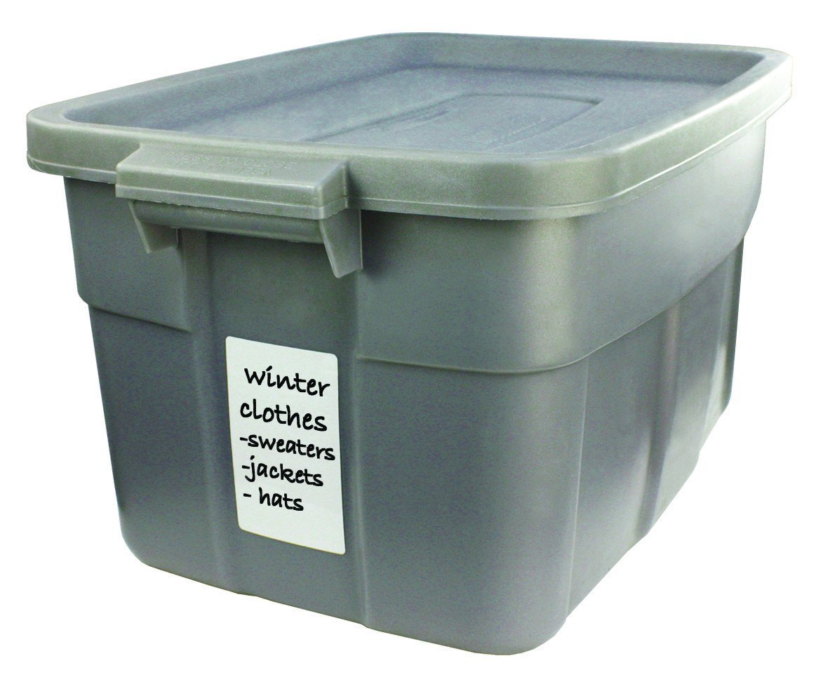 Image secondaire de Jokari 48037 - Kit de Demarrage - Grandes Étiquettes Polyvalentes - Effaçable avec 10 Étiquettes, Gomme et Stylo - 7,6 cm x 12,7