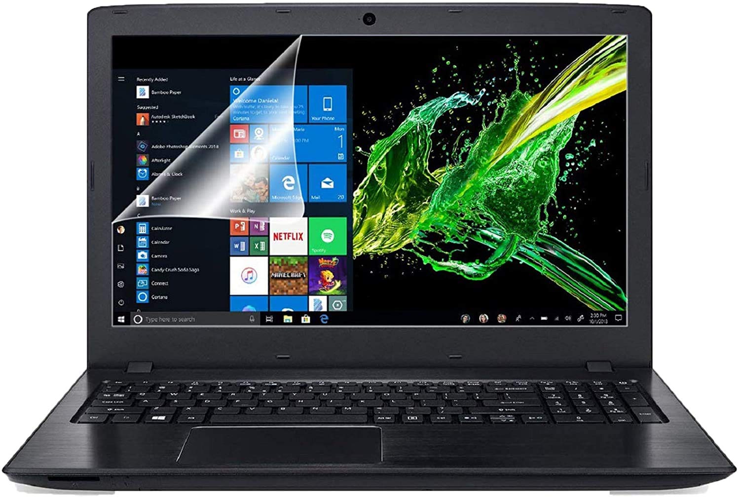 MXVOLT 15.6 inch Laptop PET Screen Protector -Blue Light and Anti Glare ...