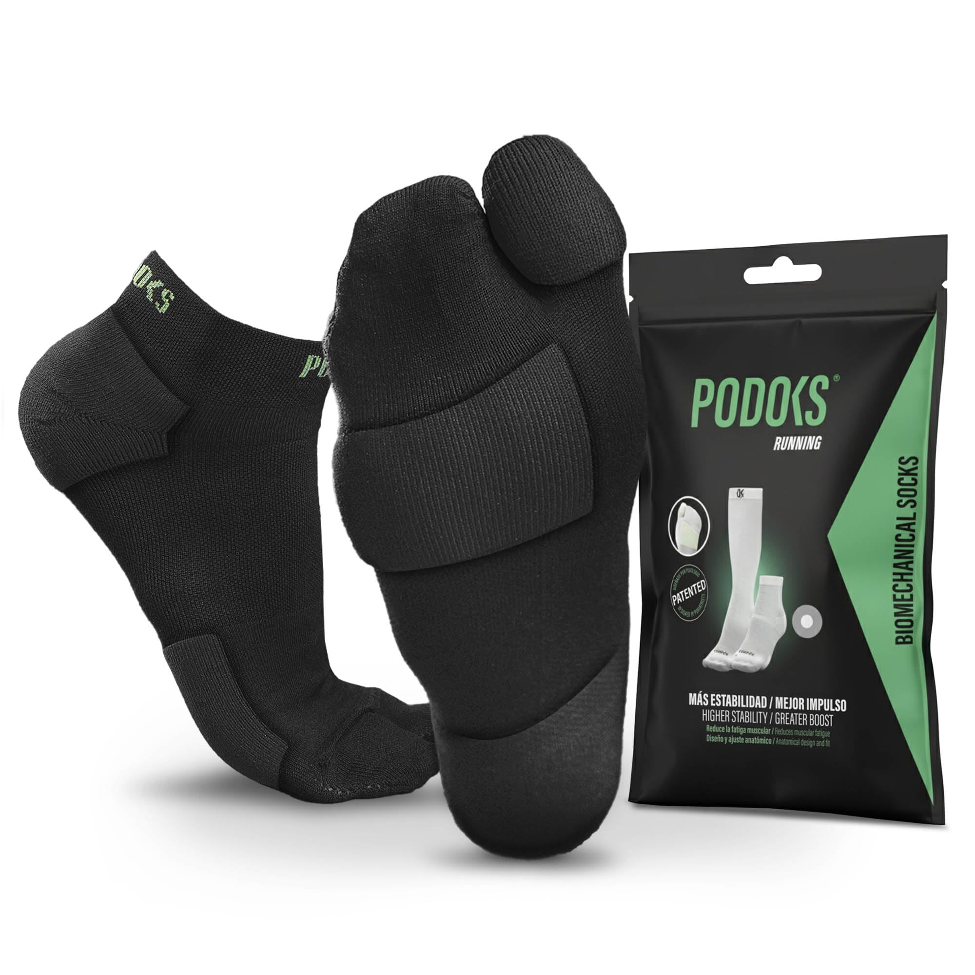 Calze Running alla Caviglia Uomo e Donna | Compressione sportiva e imbottitura strategica | Sollievo per fascite plantare | Ideali per padel, tennis, trail e altri sport