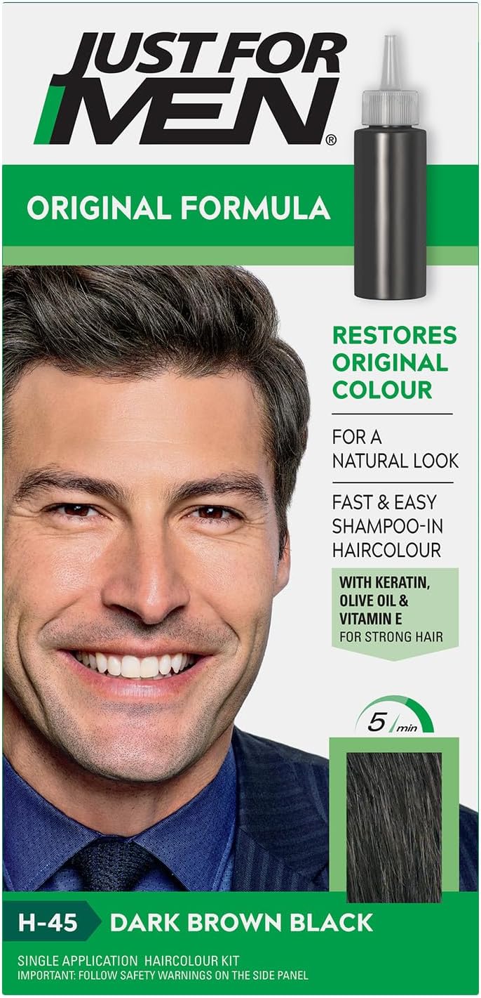 H45 Dark Brown Hair Color (Color Base:27.5ml + Natural Colour Developer:38.5ml)