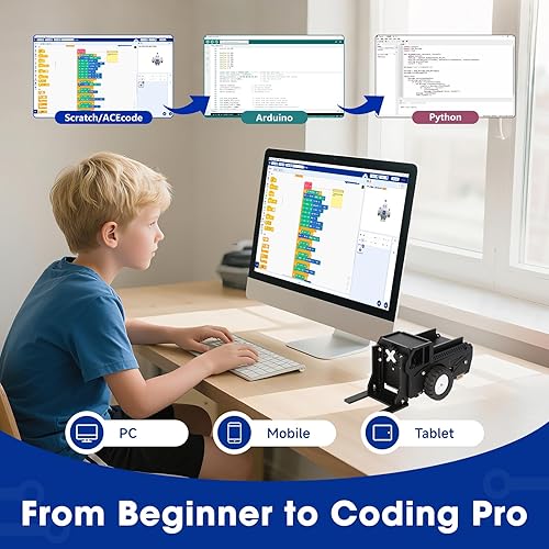Miniatura 23 de Kit de robótica para niños de 8 a 12 años de 12 a 16 años, kit de automóvil robot inteligente ACEBOTT con cámara de 3 MP, juguetes STEM para niños