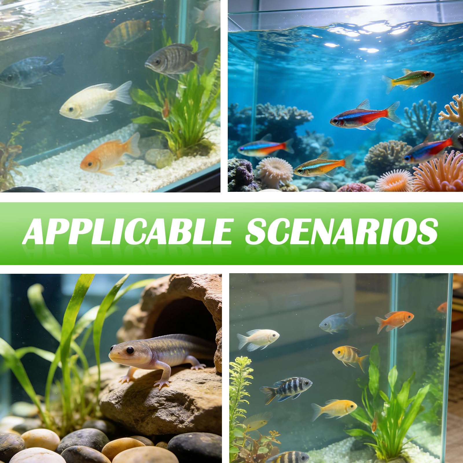 PORFOYO Aquarium Lüfter, Aquarium Kühler, 5 Einstellbarer Geschwindigkeit Aquariums Wasserkühler, Leiser Aquariums Durchlaufkühler Mit Timer Und 3 Ventilatoren Für Süßwasser- Und Meerwasseraquarien