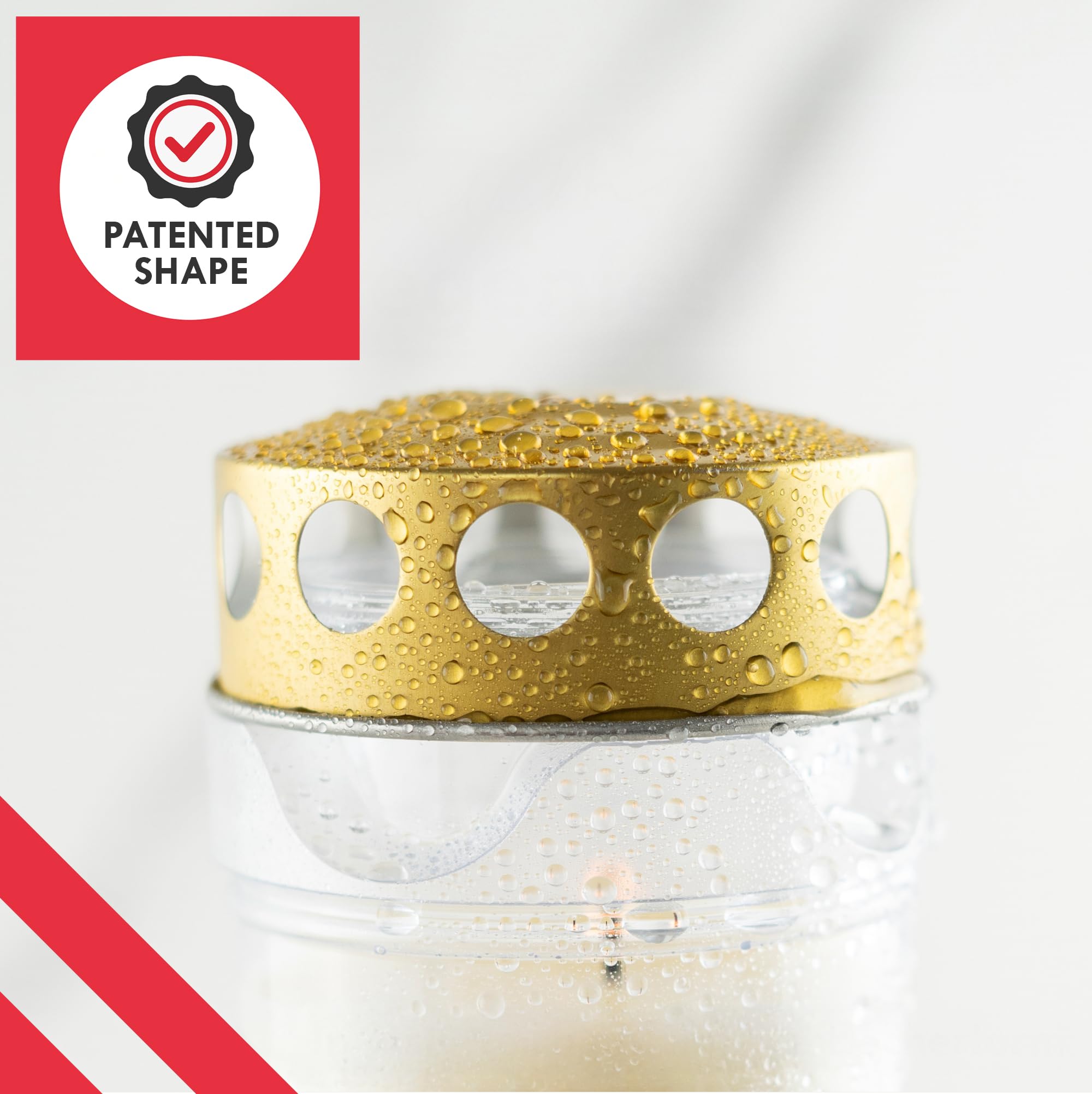 Set di 6 candele Hofer, durata 7 giorni – L'originale [Gold Select] resistente alla pioggia, candele con coperchio, luce per cimitero con motivo | decorazione funeraria