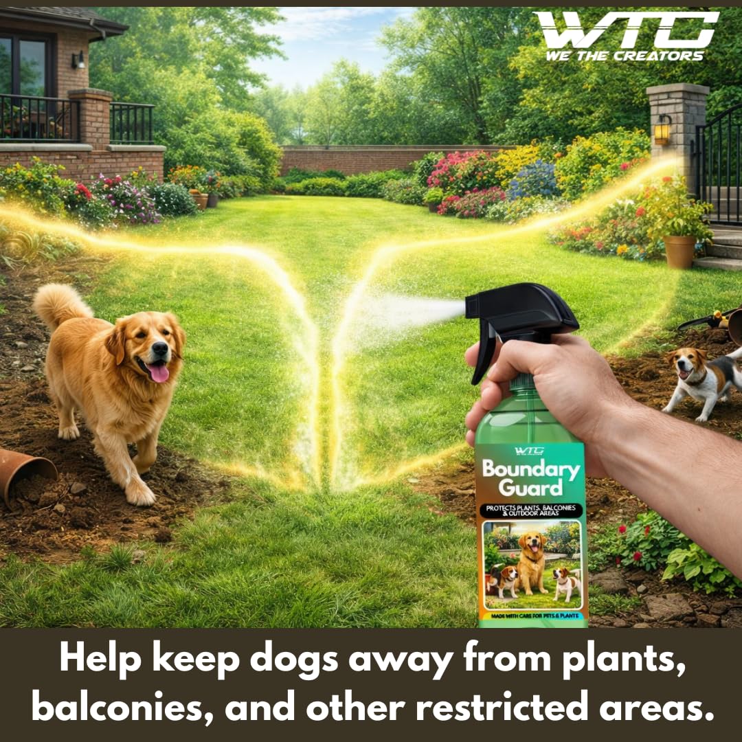 WTC Boundary Guard Dog Repellent Spray, Protects Plants, Balconies and Outdoor Areas 1