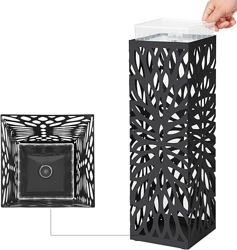 Vista 6 de SONGMICS soporte para paraguas, metálico, cuadrado, que se para solo, organizador de paraguas ULUC48B