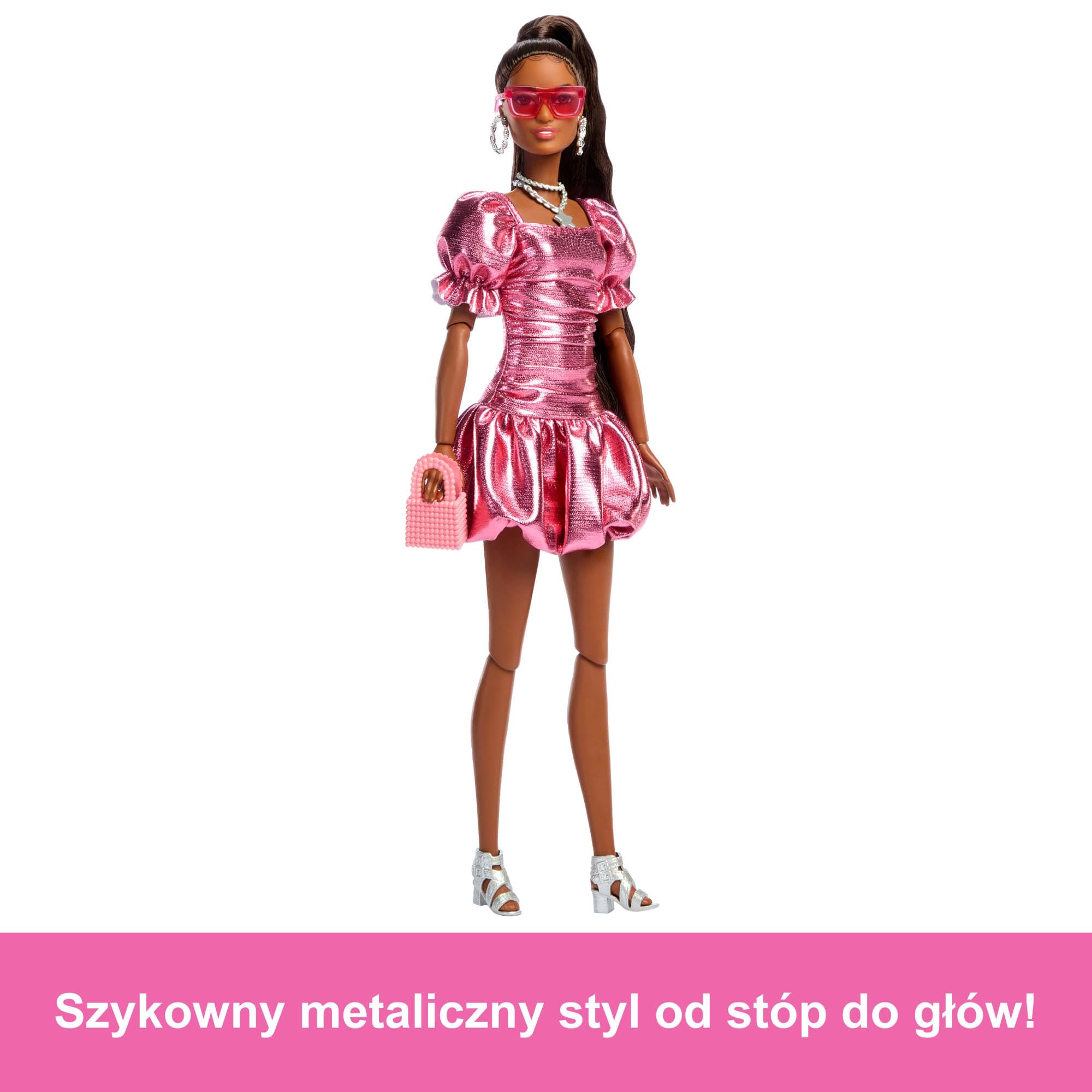 Barbie！！ BARBIE - LALKA RÓŻOWE WŁOSY - BARBIE EXTRA MODA - GRN27