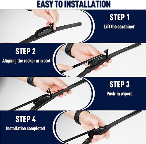 Miniatura 5 de GARDIMU Escobillas de repuesto para limpiaparabrisas Kia Sorento 2016, 2017, 2018, 2019 y 2020, 3 piezas de limpiaparabrisas delantero y trasero de