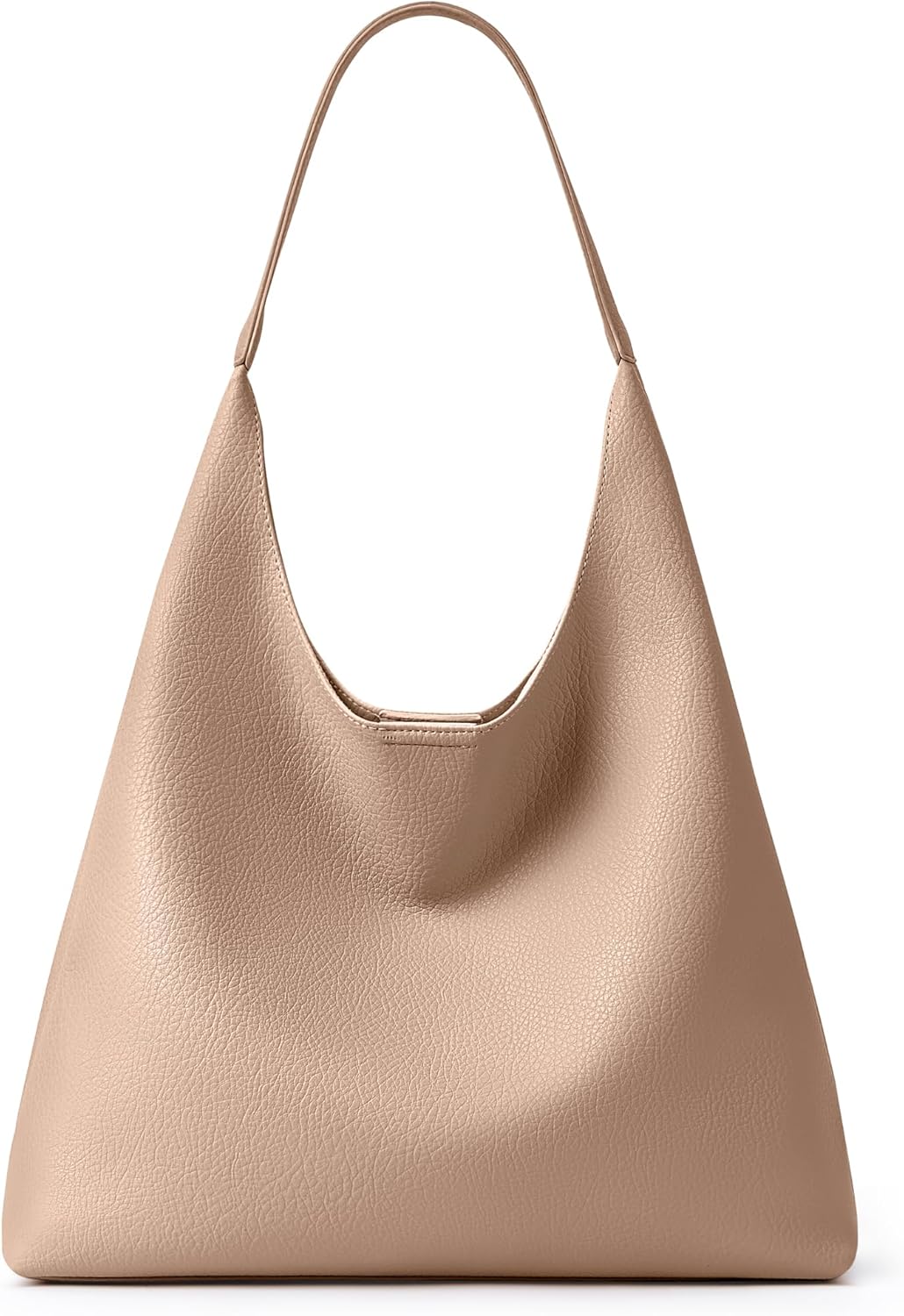 KALIDI Slouchy Hobo Bag Vegan Leather Suede Tote Bag Women Weekender Shoulder for Casual Travel Purse