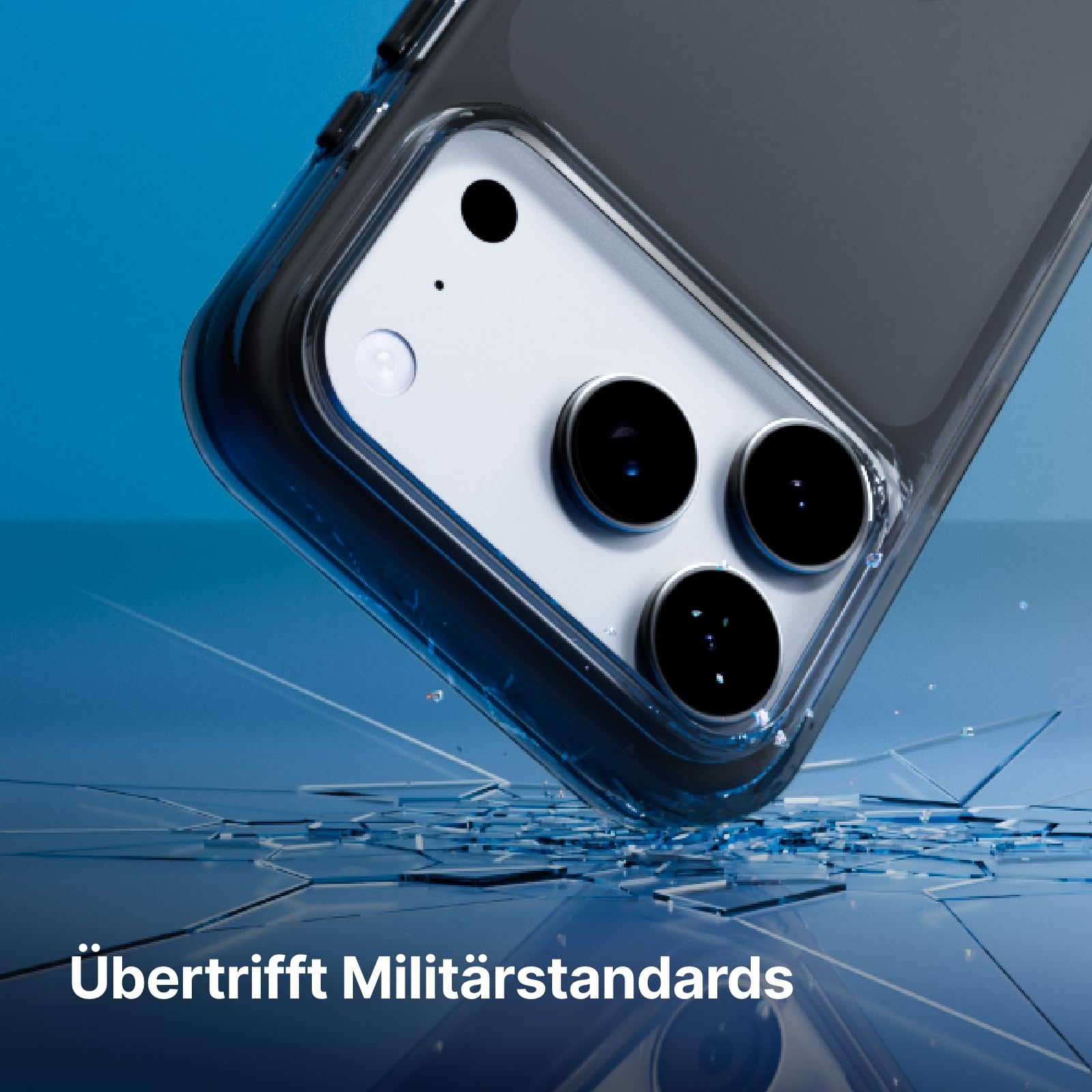RhinoShield Clear Hülle für iPhone 17 Pro | Anti-Vergilbung, transparent, hohe Klarheit, stoßfest, Fallschutz nach Militärstandard
