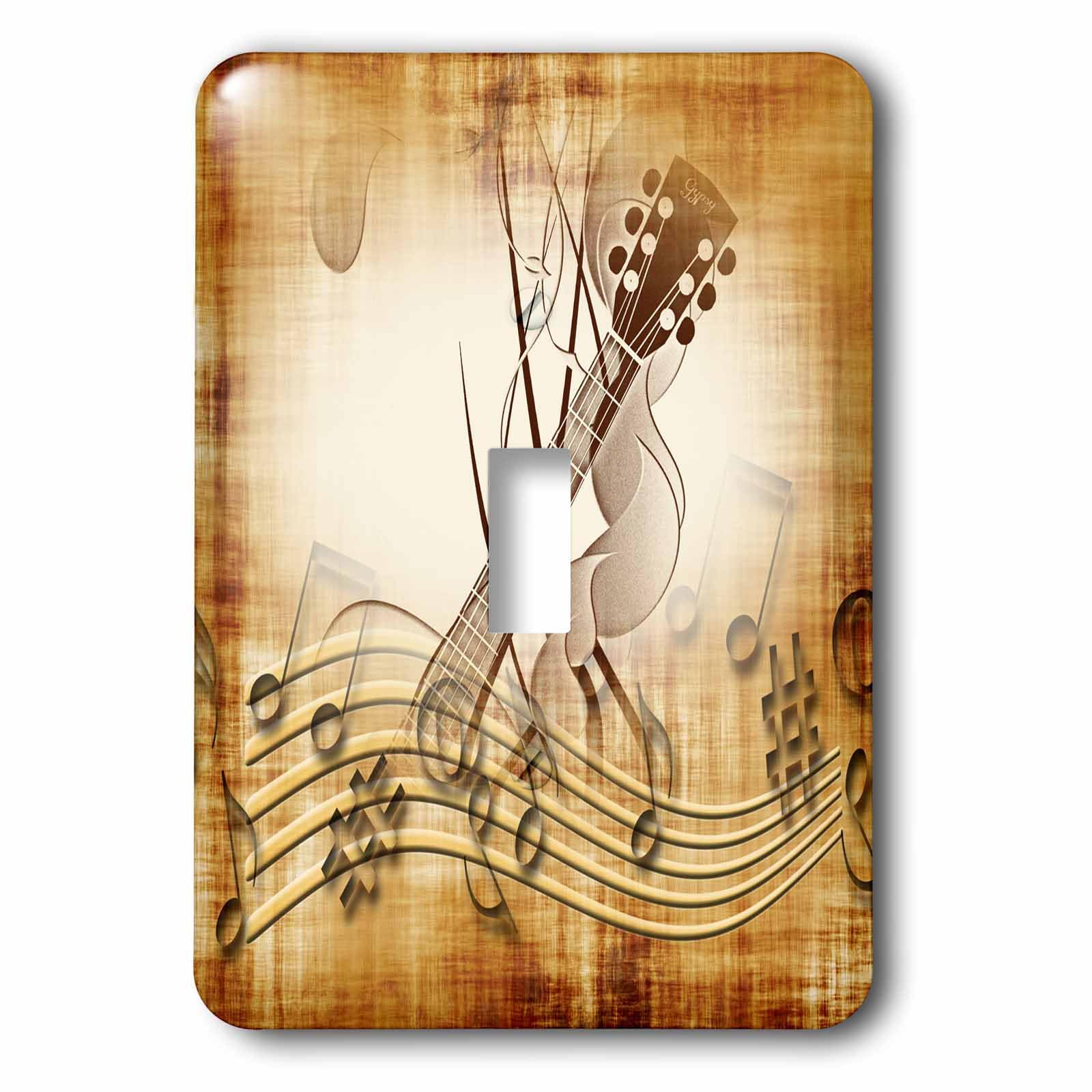 Interrupteur guitare électrique pour studio musique style marron grunge