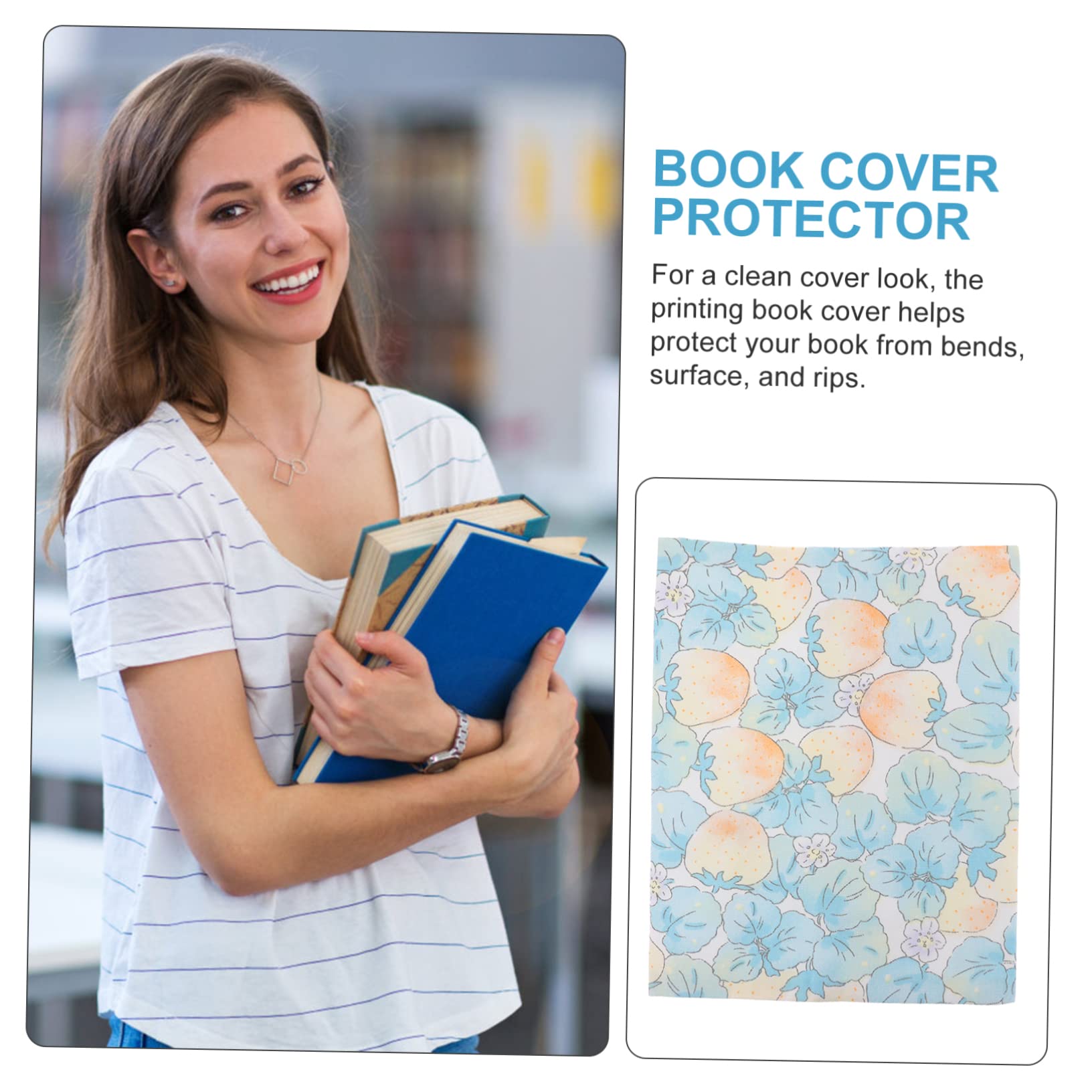 Ciieeo 5 Piezas Tapa Del Libro Cubiertas De Libros Para Tapa Dura Funda Protectora De Libro Protector De Libros Funda Protectora Para Libros De Texto Tela Libro Decorativo A5 De Tapa Dura
