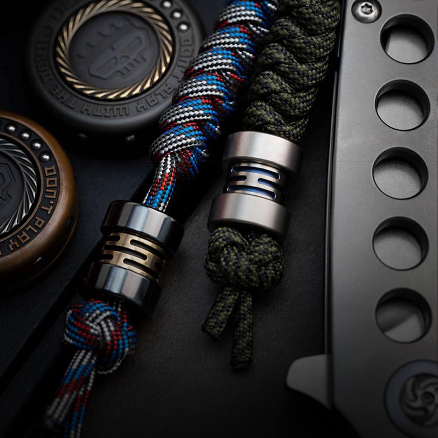 Capacity Lanyard Bead Pendant Outdoor Knife Bead Pendant for DIY EDC Gear