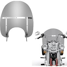 16" Motorcycle Touring Windshield for Harley Road King FLHR 1994&ndash;2023, FLHRXS 2017&ndash;2025, Classic, Custom, CVO and EFI Models, Smoke Motorbike Windscreen Replacement Cruiser Wind Deflector
