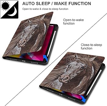 Amazon.co.jp: iPad 第9世代ケース、iPad Air 第5世代ケース、馬の動物