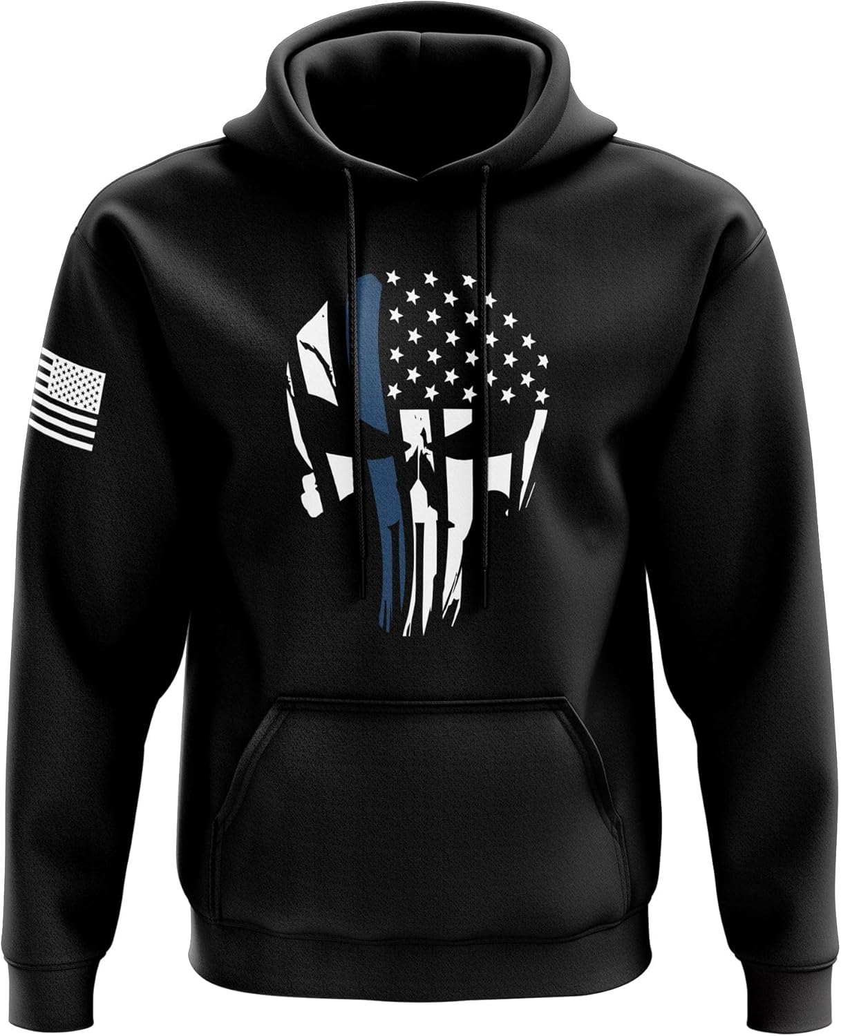 Tactical Pro Supply Patriotic Blue Line design Heavyweight Hoodies for Men and Women