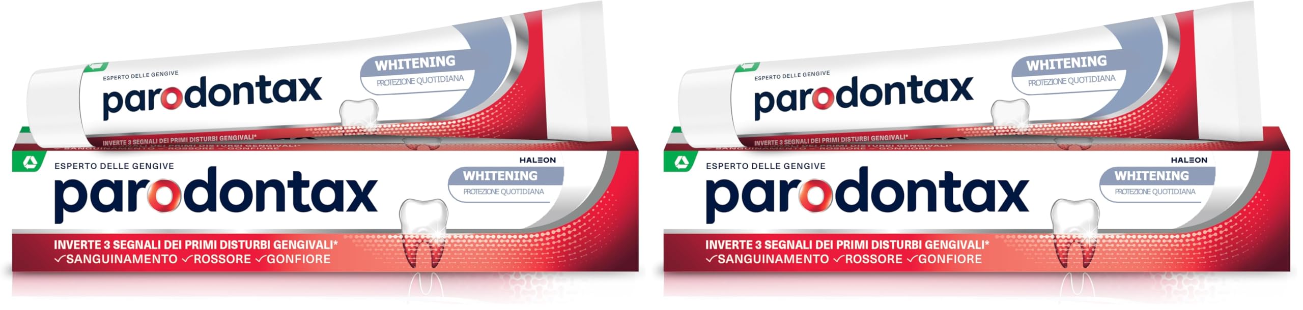 Parodontax Pasta dental blanqueadora de uso diario con flúor, elimina suavemente las manchas de los dientes para ayudar a mantener la blancura natural de los dientes, 75 ml (Paquete de 2) en oferta en Amazon