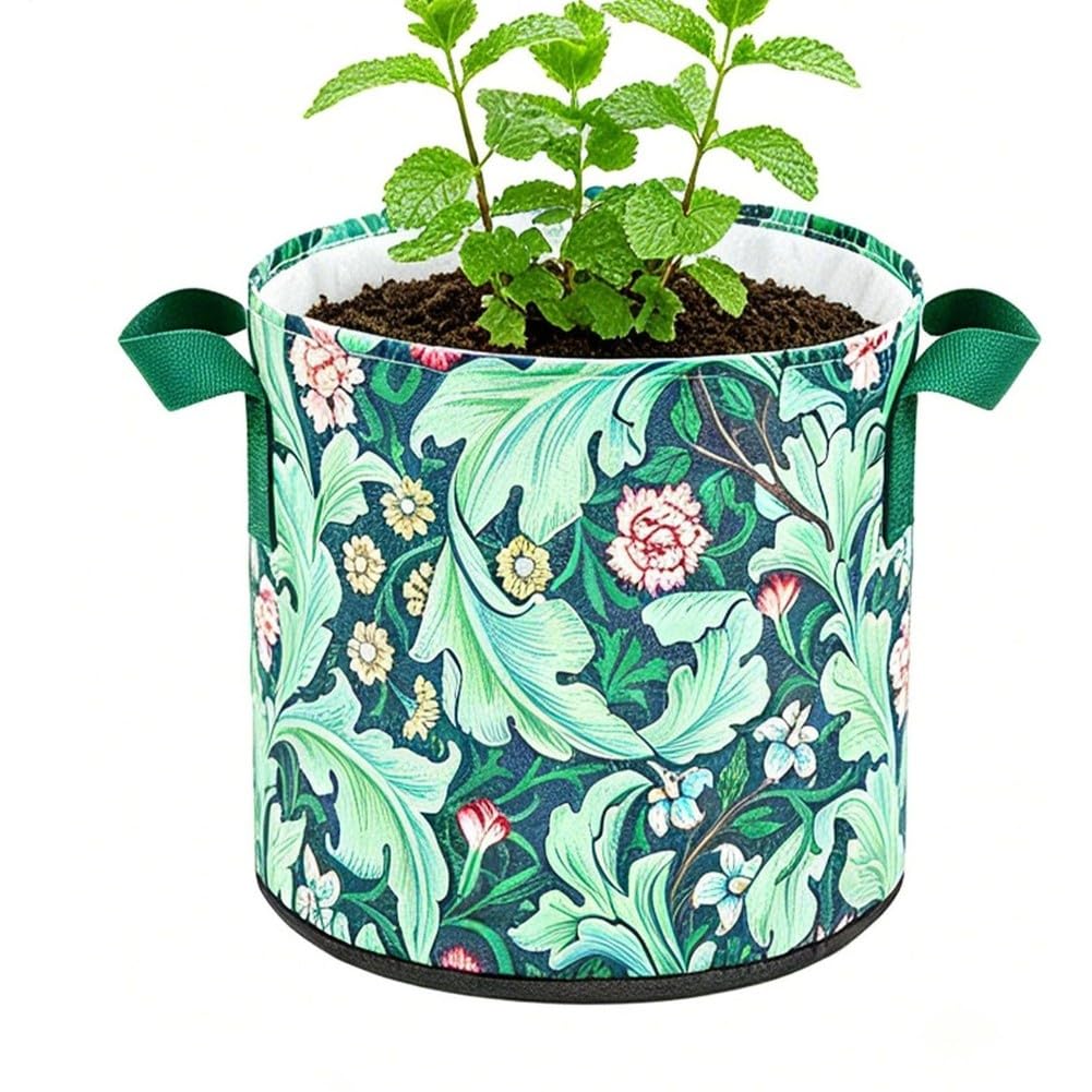 Aundhegrtt Plant Grow Bags Breathable Thickened Fabric Heavy Duty Pots with Handles Potato Growing Pots for Tomato Flower