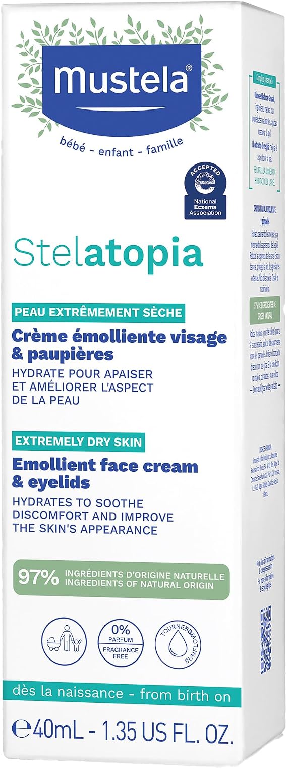 Mustela Stelatopia Emollient Face Cream (40ml)
