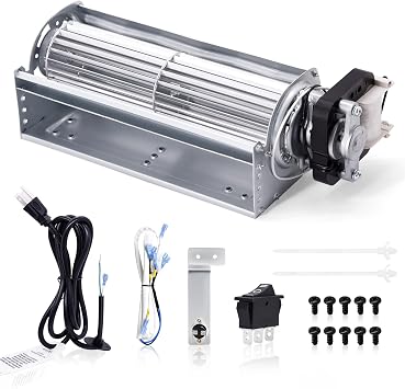 Hiorucet GFB100 Ventless Fireplace Blower Fan Kits for GHP Group Pleasant Hearth, VFF-PH32DR, VFF-PH20D, VFF2-PH20D, VFF-PH26D. Pleasant Hearth GFB100 Vent-Free Fireplace Blower with Thermostat.
