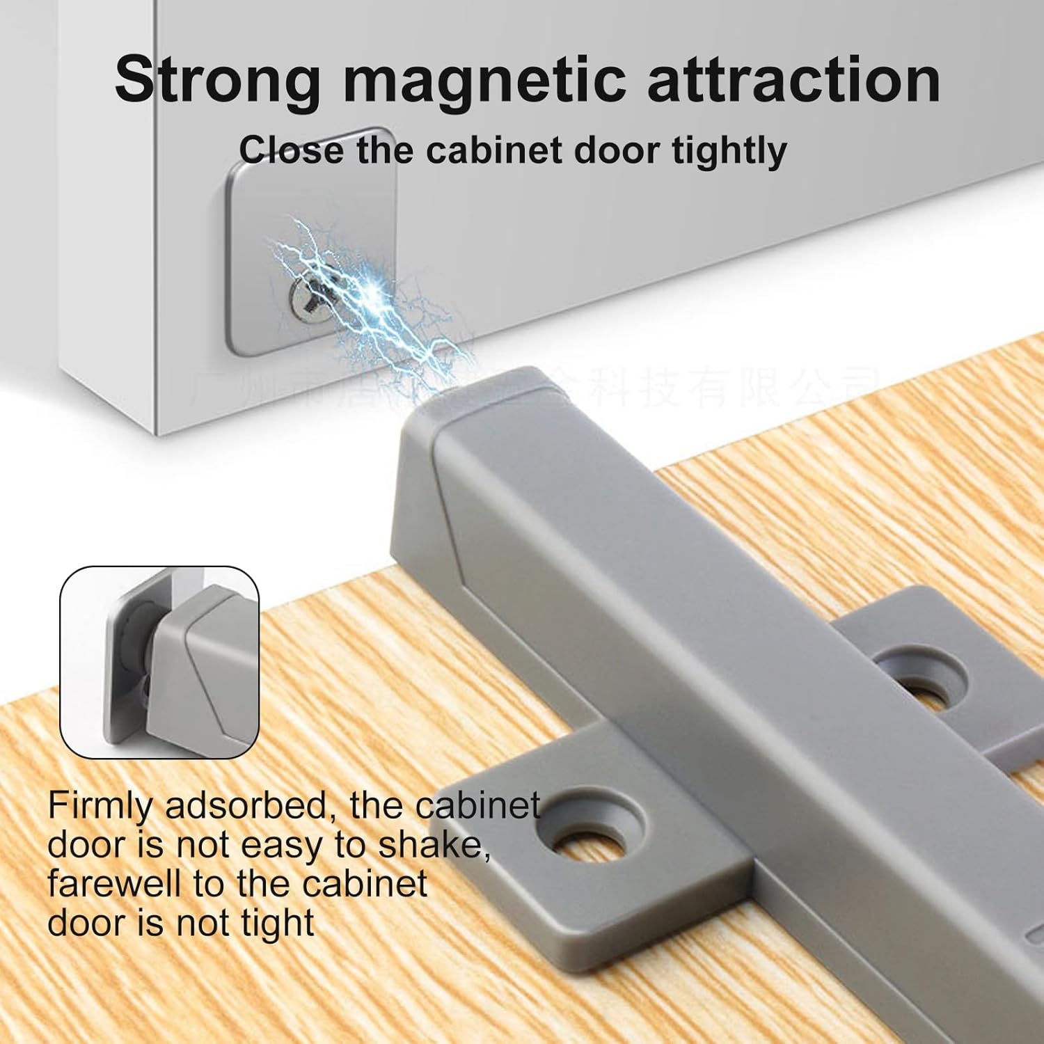 Push to Open Door Latch, Heavy Duty Magnet Cabinet Door Push Latch Heavy Duty Drawer Latch Magnetic Push Latch Cabinet Touch Latch RV Cabinet Catches for Kitchen Hardware Push Release Latch (16Pcs)