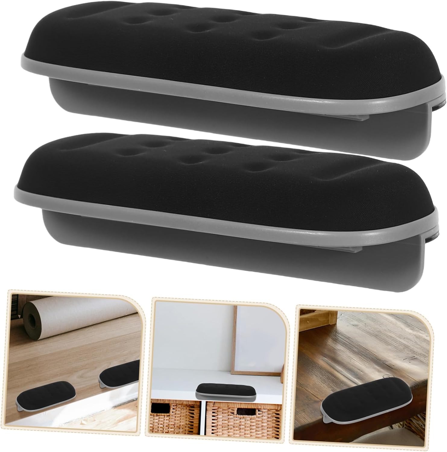 Generic 1 Pair Comfortable Desk Elbow Pad Ergonomic Non Slip Wrist Rest for Computer Keyboard Construction Stylish Design for Office Home Workstations