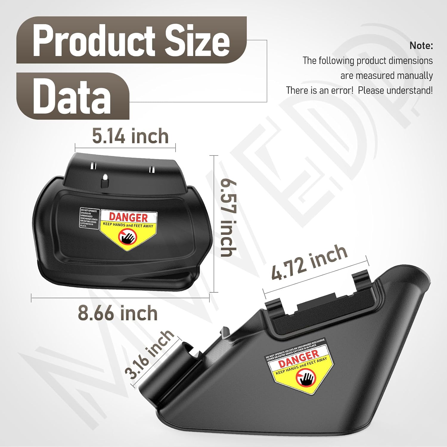 731-07131 987-02516A Side Discharge Chute & Hinged Mulch Plug Compatible with MTD Craftsman 21" Hand Pushed Lawn Mower, Fits TB110, TB130, TB200, TB230