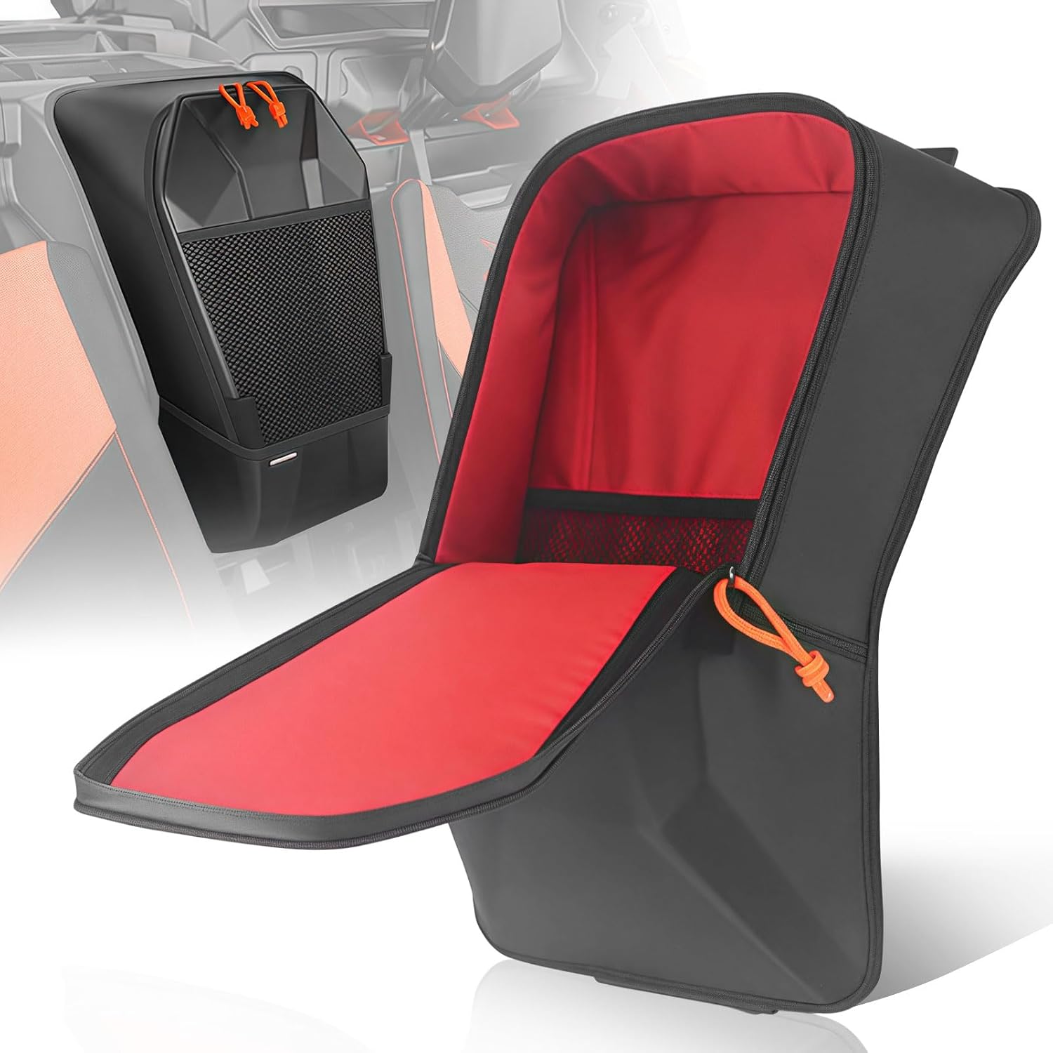 X3 Storage Bags Upgraded X3 Bag Center Shoulder Console Box Between Front Row Seat Storage for Can Am Maverick X3 XRS XDS Turbo R RR MAX 2017 2018 2019 2020 2021 2022 2023 2024