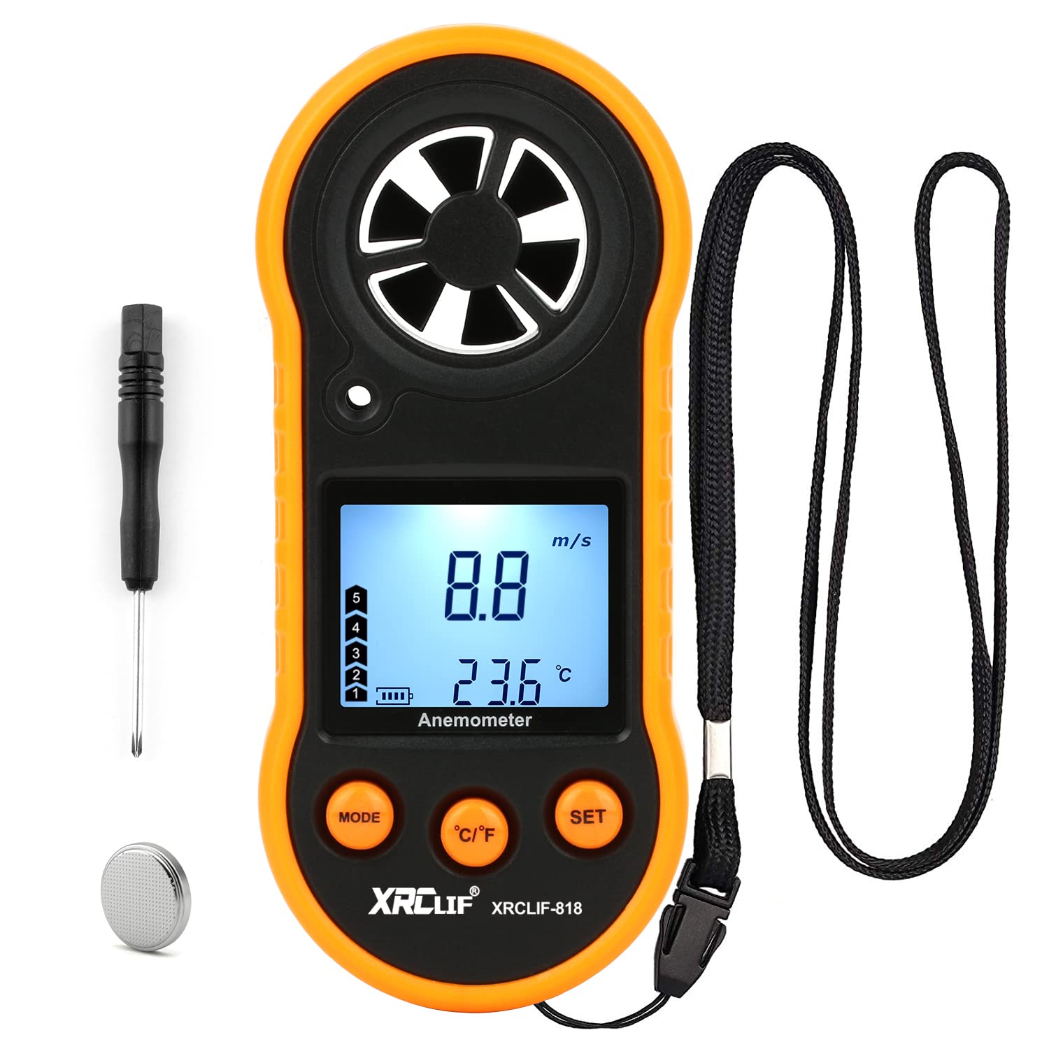 Buy Digital Wind Speed Meter Anemometer, XRCLIF Wind Gauges Air Flow