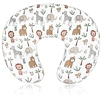 Vista 1 de Funda de almohada de lactancia, fundas de lactancia extraíbles para almohadas de lactancia, ajuste elástico y suave para bebés, niñas, niños recién