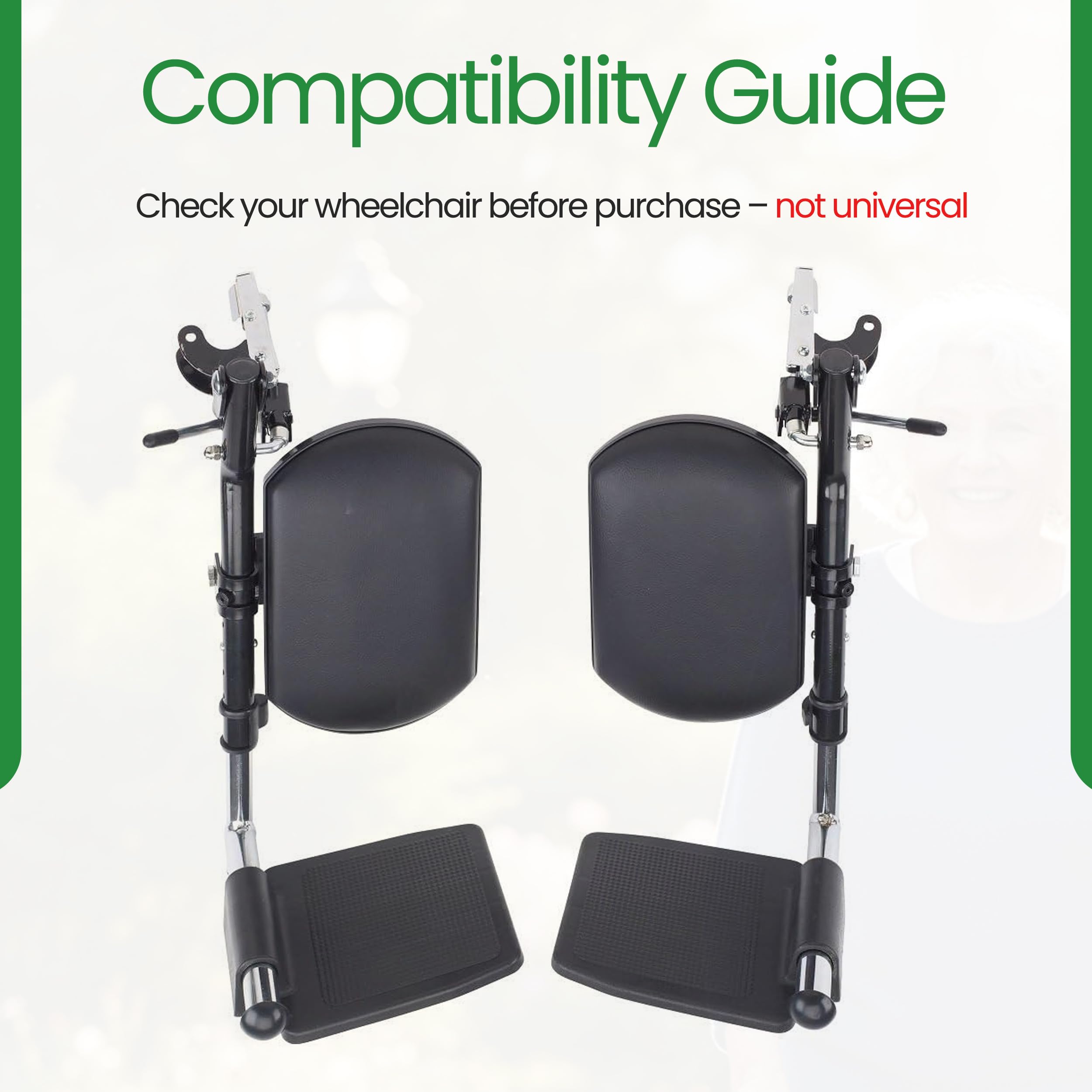 Wheelchair Elevating Legrests with Padded Calf Pads 1 Pair product thumbnail 4