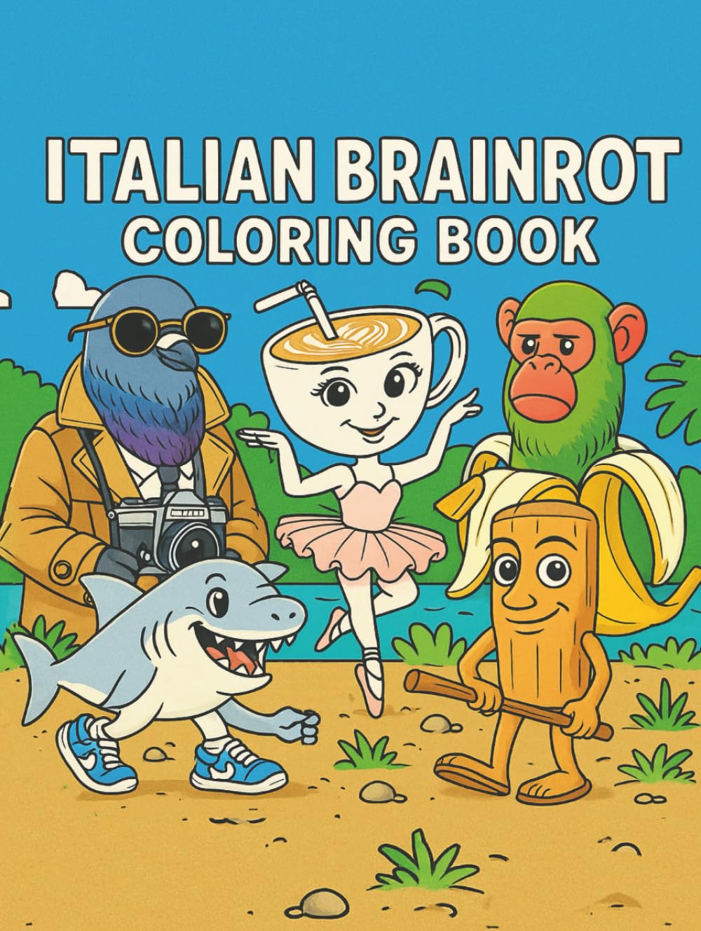 Italian brainrot: Coloring Book